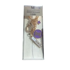 Modern Expressions Purple Zodiac Keychain Brand New.